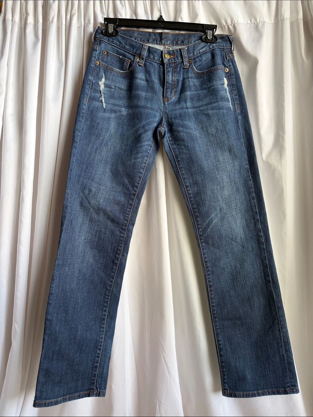 Simply Vera Slightly Distressed Boyfriend Jeans Dark Blue - Classic Relaxed Fit